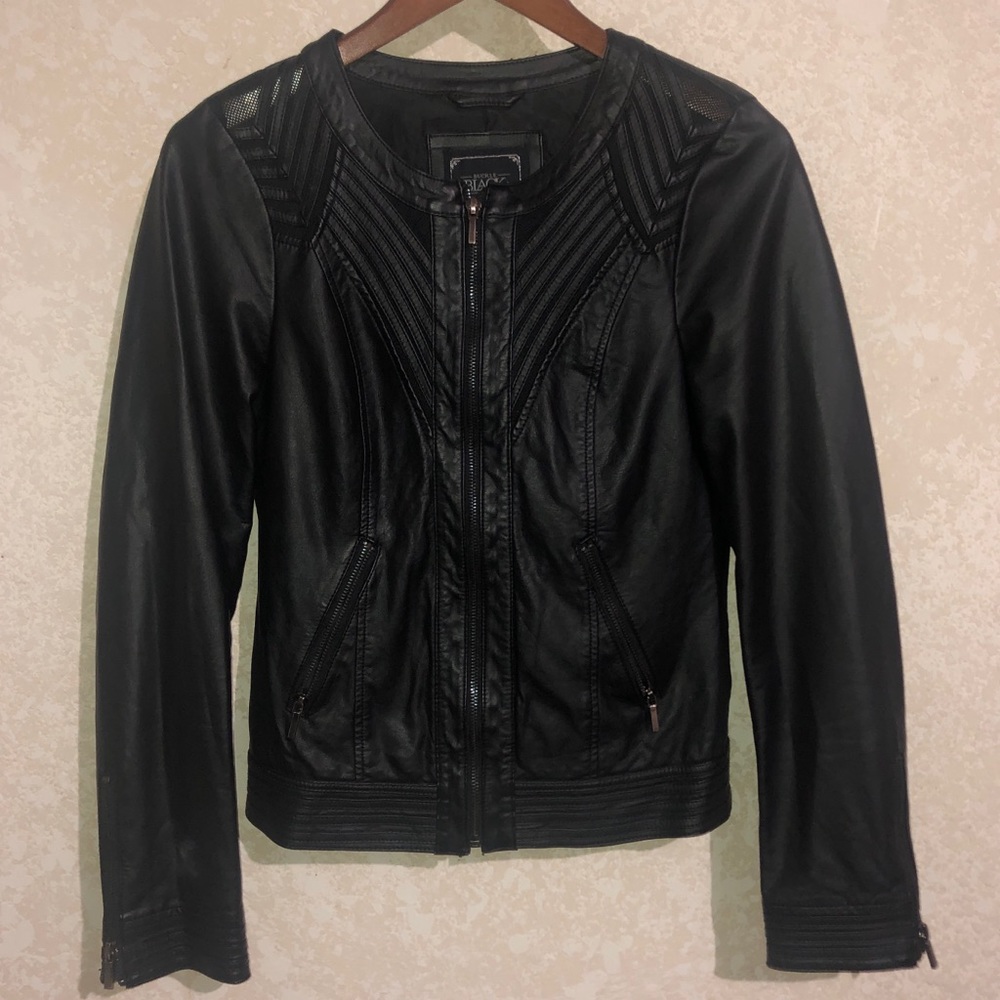 Faux leather jacket